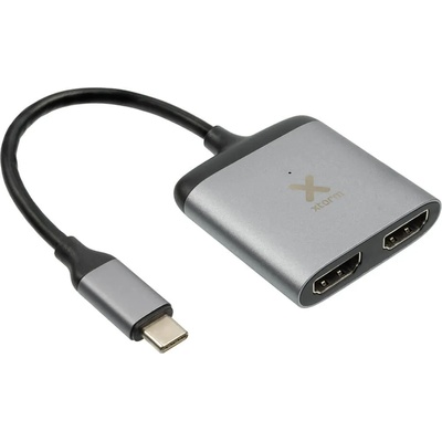 Xtorm Мрежови адаптер A-solar - Xtorm XC202, USB -C/2x HDMI, сив (XC202)
