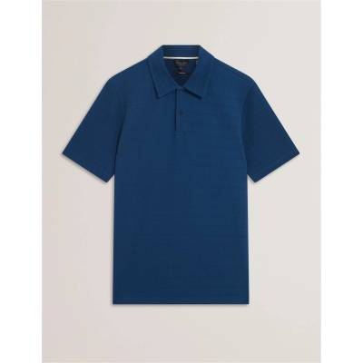 Ted Baker Блуза с яка Ted Baker Men's Textured Short Sleeve Polo Shirt - Dk-Blue