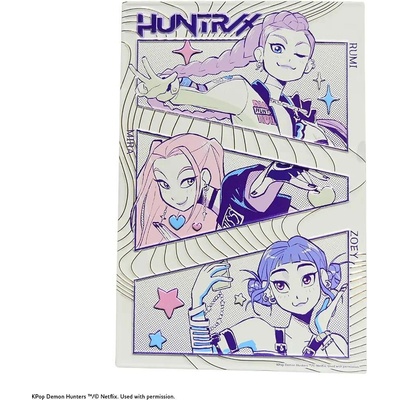 Moriarty Art Project Plechová cedule Rumi + Mira + Zoey, KPop Demon Hunters