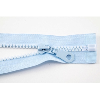 Deliteľný kostený zips - dĺžka (30 - 95 cm) - rôzne farby 85 cm Svetlo modrá