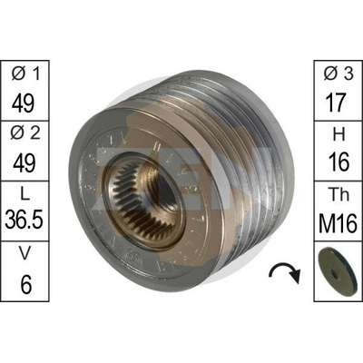 Voľnobeżka alternátora ERA ZN5410