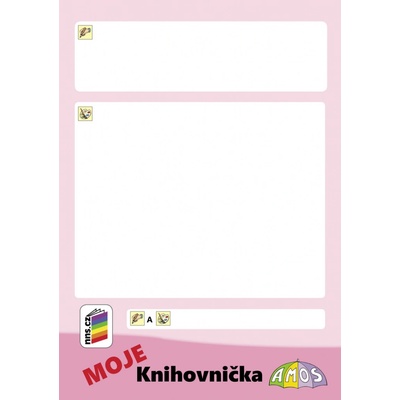 MOJE Knihovnička AMOS (růžová) – Hledejceny.cz
