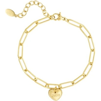 Ornamenti pozlacený Heart and Arrow gold OOR300020