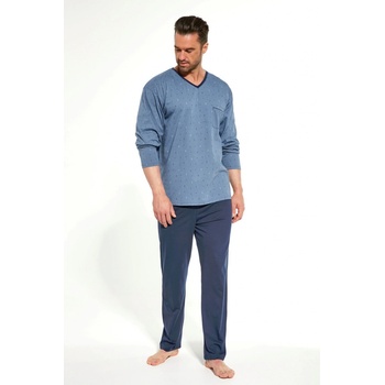 Cornette 310/215 Oliver pánské pyžamo dlouhé modré