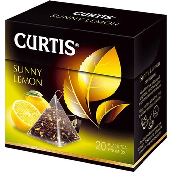 Curtis černý čaj Sunny Lemon pyramidové sáčky 20 x 1.7 g