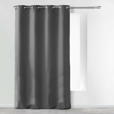 Antracitový záves z mikrovlákna 140x280 cm Absolu – douceur d'intérieur