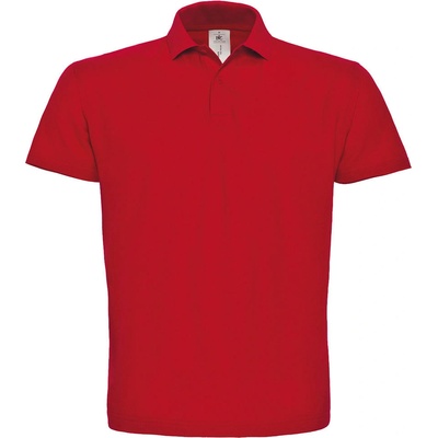 B&C Heavymill Piqué polo tričko červené