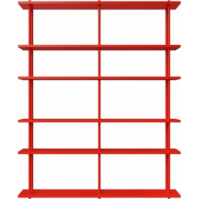 Fogia Policová sestava Bond, 2x6, Red / Podlahová / stropní