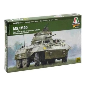 Italeri Italeri: Модел на брониран автомобил M8/M20, 1: 56