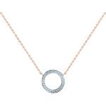 SAVICKI Кръгло колие от розово злато 585 с бели диаманти 0.08К, 42 см
