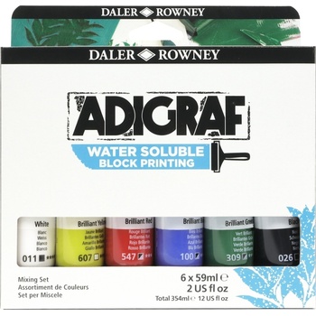 Daler Rowney Adigraf Block Printing Water Soluble Colour Боя за линогравюра 6 x 59 ml (185100002)