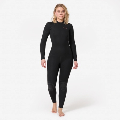 DECATHLON Dámska kombinéza 100 4/3 mm zips na chrbte čierna
