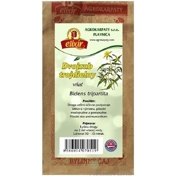 Agrokarpaty DVOJZUB TROJDIELNY vňať bylinný čaj 30 g
