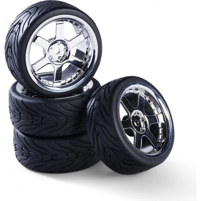 Carson Kolesá wheel set 5 sp.design 4 black / chrome 1/10