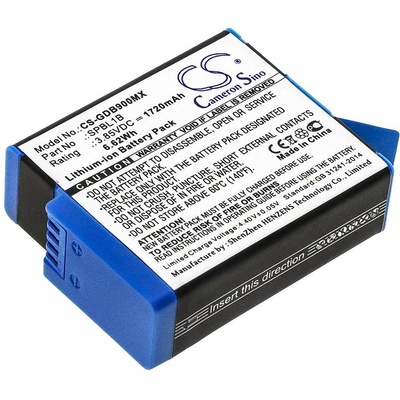 Cameron sino Батерия за камера GO PRO Hero 9; HERO 10; Hero 11; Hero 12 AHDBT-901 3, 85V 1720mAh LIIon Cameron Sino (CS-GDB900MX)