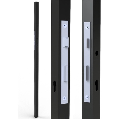 Profil 40x40x2mm H-1500mm se zámkem ZM90/40H, pravý