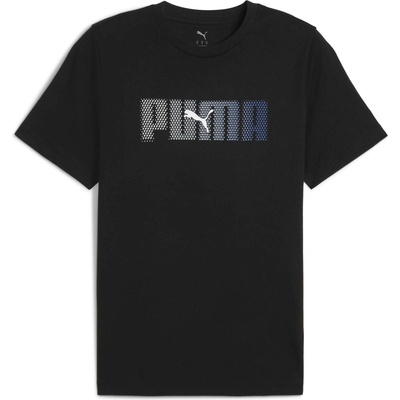 Puma pánské triko Essentials Logo Lab Tee černá bílá – Zboží Mobilmania