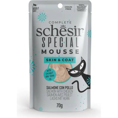 Schesir Special Skin & Coat losos s kuřecím 12 x 70 g