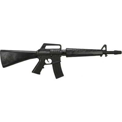 HafoToys Kapslíková kovová puška M16 s dlouhou hlavní série V535 černá
