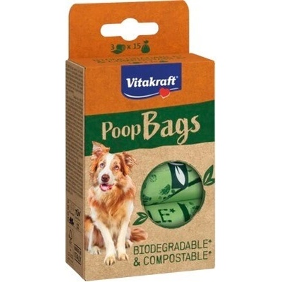 Vitakraft Poop Bags na exkrementy 3× 15 ks