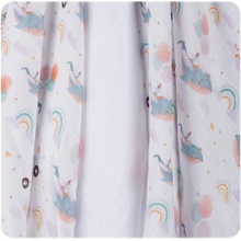 Kikko Bambusové pleny XKKO BMB Digi Blue Wildflowers MIX 70 x 70 3 ks