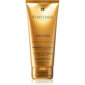 Rene Furterer Solaire vyživujúci šampón pre vlasy namáhané chlórom slnkom a slanou vodou With Jojoba Wax 200 ml