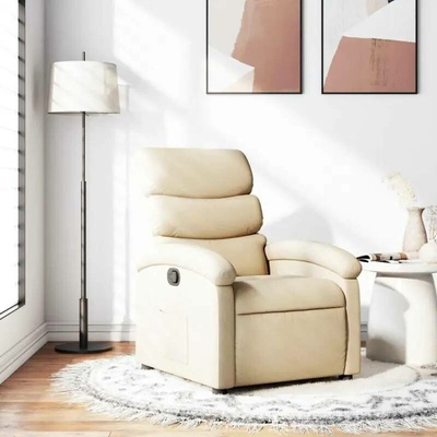 vidaXL 371698 Polohovací krémové textil
