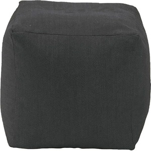 PUFRELAX Пуф, Табуретка Куб - Eerie Black, Перящ се калъф, 80л (PUF-G-C-PT-ERBL) - topmall