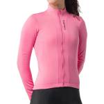 Castelli Дамска фланелка с дълъг ръкав за колоездене Castelli Women's Sinergia 3 Jersey FZ Cycling jersey - Rosa Giro (156-3109-0113)