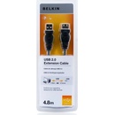 USB káble Belkin F3U153cp4.8M kábel USB 2.0 A/A prodlužovací, 4,8m