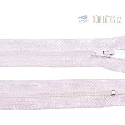 Zips špirálový 3mm nedeliteľný 18cm biela
