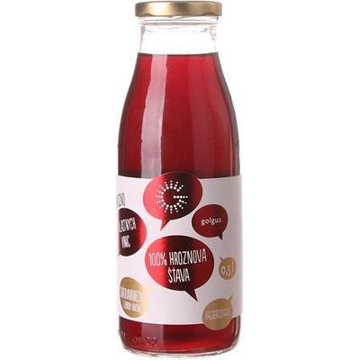 golguz Hroznová šťava mušt červený 500ml 100%