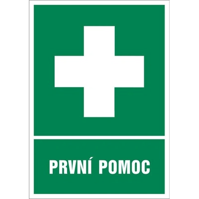 Značka První pomoc, samolepicí fólie, 210 × 297 mm BZ FE904