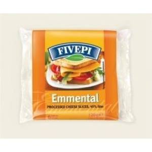  Топено сирене Ементал Fivepi слайс 120гр