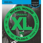 D'Addario EXL220-5 Струни за 5-струнна бас китара