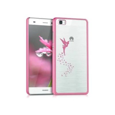 kwmobile Прозрачен калъф с дизайн фея за Huawei P8 Lite - розов