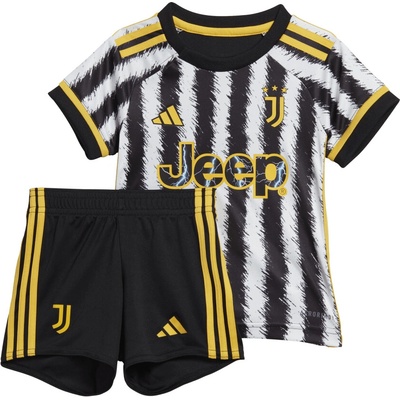 adidas Juventus FC 23/24 dětská domácí souprava bílo černá