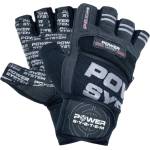 Power System Training Gloves with Wristwraps | Power Grip - Black L