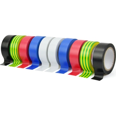 Geko Farebná izolačná páska 19 mm x 0,13 mm x 5 m 10 ks G01382
