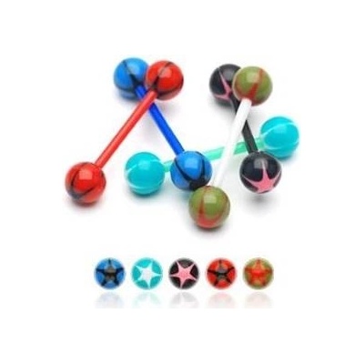 Šperky4U piercing do jazyka PJ01153-RK