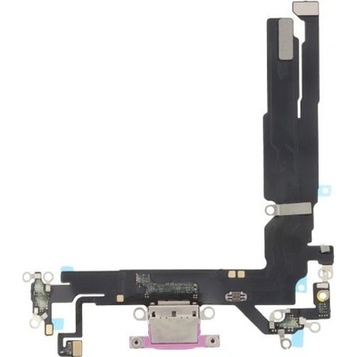 Apple iPhone 16 - Nabíjecí Konektor + Flex Kabel (Pink), Pink