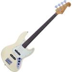 SX SJB62+FL Vintage White Фретлес бас китара