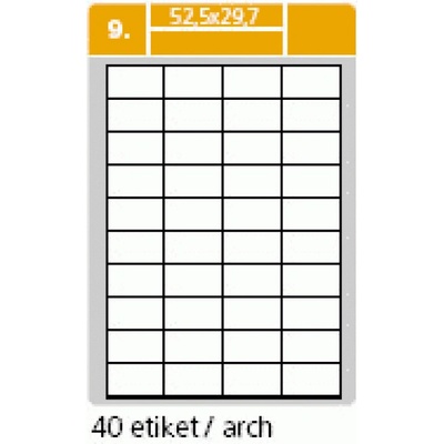 S+K label PLUS 52,5 x 29,7 mm bílé A4 100 archů