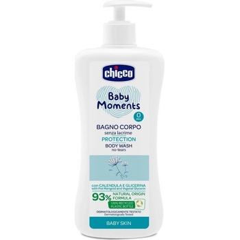 CHICCO Šampón na telo s dávkovačom Baby Moments Protection 93 % prírodných zložiek 500 ml