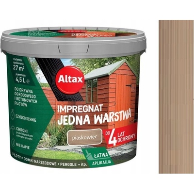 Altax Impregnace na dřevo Zahradní 4,5L Piaskowiec