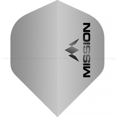Mission Logo No2 mätovo strieborné standard 100 micron