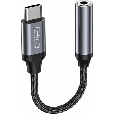 Tech-Protect USB-C na mini Jack 3,5mm 12cm černý AC-005