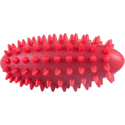 JAKOBS Masážní vajíčko s bodlinkami 11 cm plněné pískem 250 g - červená