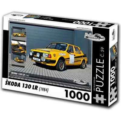 Retro cars - Puzzle Škoda 130 LR II (1984) - 1 000 piese