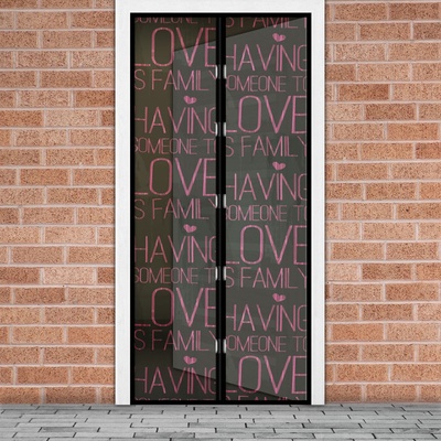 delight Magnetická síťka na dveře 210 cm LOVE